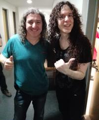 Con Marty Friedman, marzo de 2018